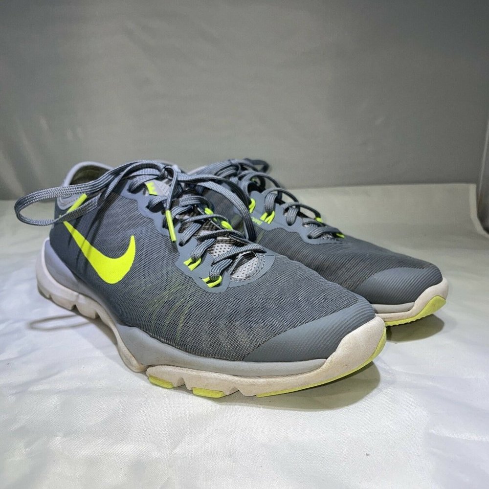 Nike Flex Supreme TR4 Grey Green Running Training Shoes 819026-003 Womens Sz 7.5